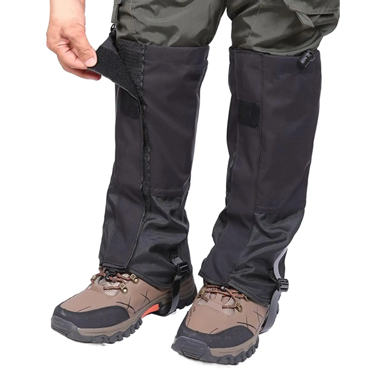 Gaiters for Hiking Waterproof Adjustable Boot Gaiters Breathable Guard for Rain Outdoor Hunting Lawn Mountaineering Winter Boots