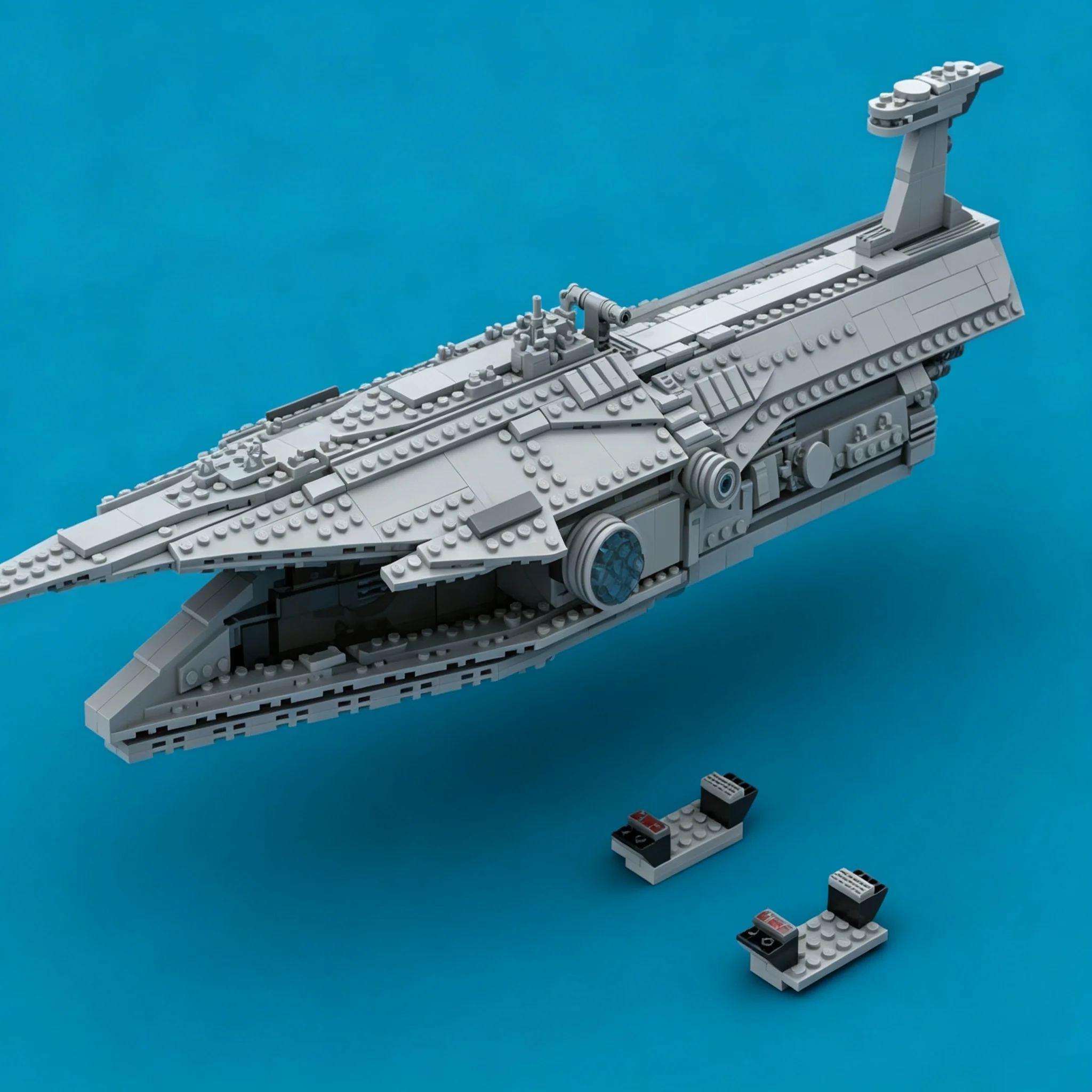1132pcs MOC Malevolance ISD Alt Build Star Battle Model Toys Building Blocks Architecture Christmas Gifts Education Idea Display
