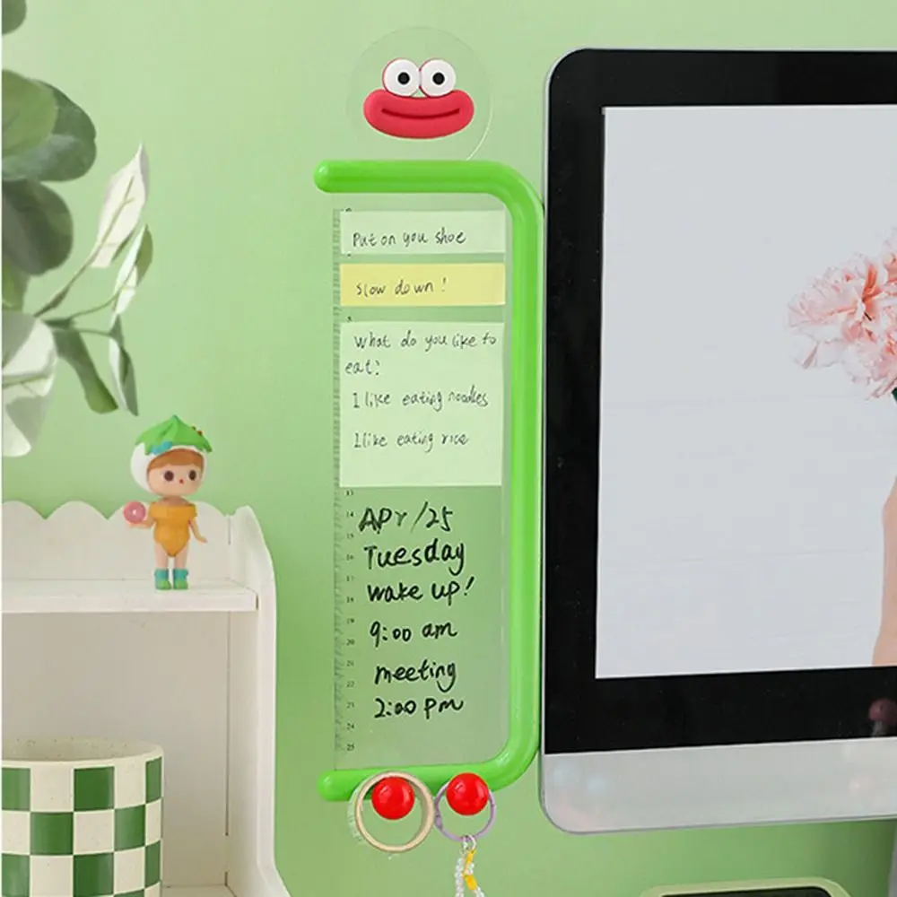 Transparent Computer Screen Message Board Multi-functional Self-adhesive Computer Monitor Memo Board with Mark Pen