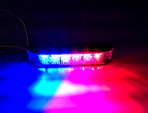 Super bright 18W Led Car strobe warning light,6Leds*3W Car surface mount flash light,16 flash,waterproof,2pcs/lot