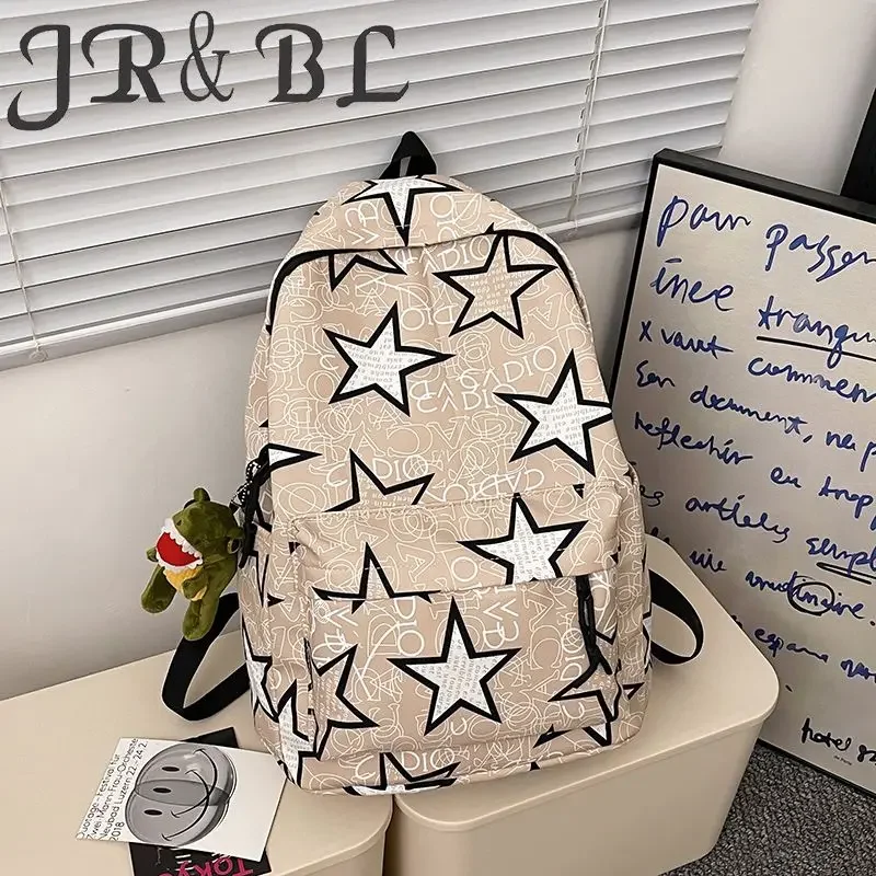 BOMO Damen-Rucksack mit Graffiti-Druck, modisches Design, hohe Kapazität, ästhetische Rucksäcke für Damen, vielseitige lässige Damentasche