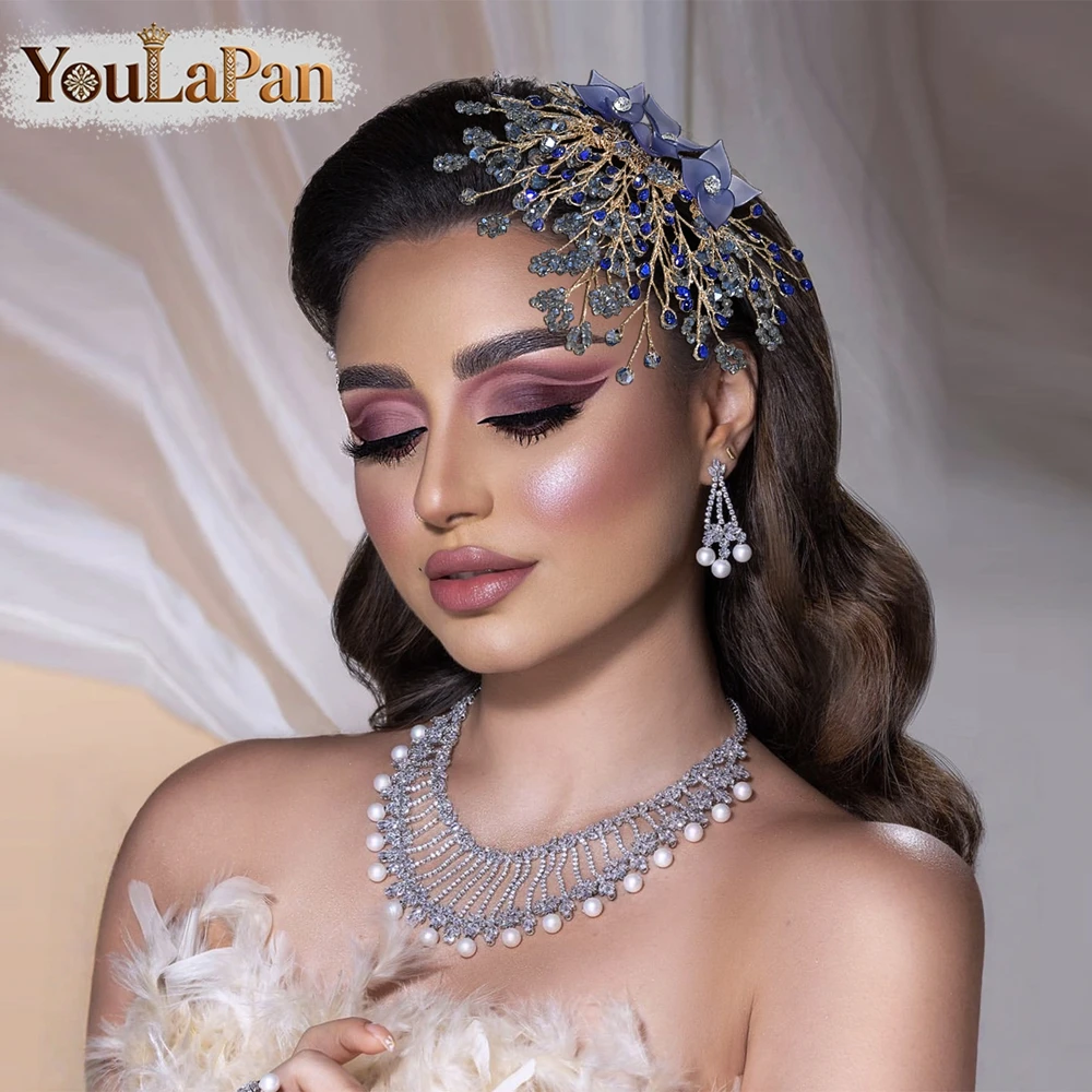 youlapan-ヴィンテージブルーカラーフラワーヘアコーム-crysatl-ラインストーンウェディングヘッドピースブライドメイドサイドコームヘアアクセサリー-a367