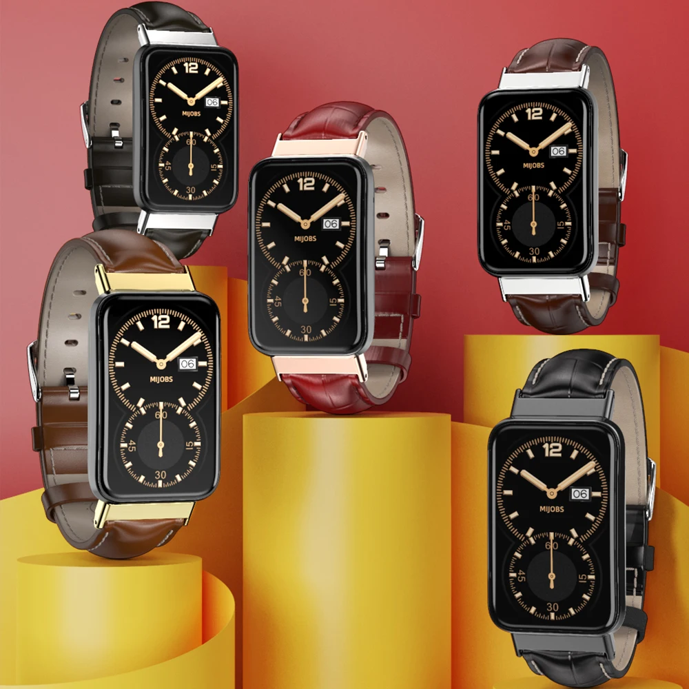 حزام من الجلد الطبيعي لسوار المعصم Mi Band 7 Pro لـ Xiaomi Miband 7 Pro Straps Watchband الإصدار العالمي