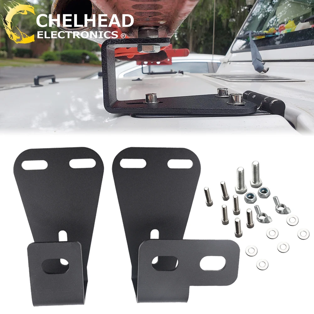 

Engine Hood High-Lift Jack Modification Bracket Kit Mount For Jeep Wrangler CJ 1944-1986 YJ 1987-1995 TJ 1997-2006