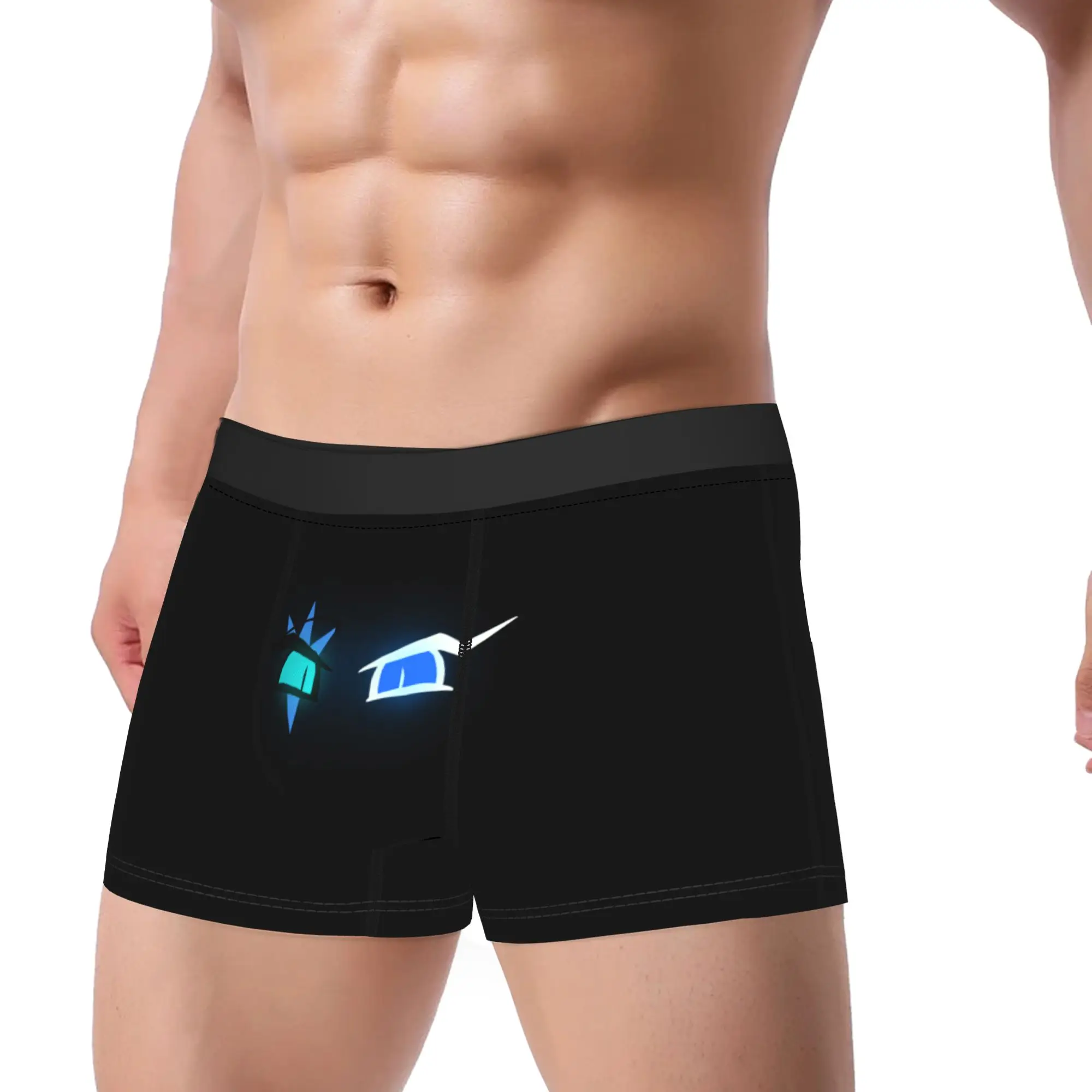 Shadow Milk Cookie Run Kingdom Men Underwear Cute Cartoon Anime Boxer Briefs Shorts Panties Underpants for Male Plus Size
