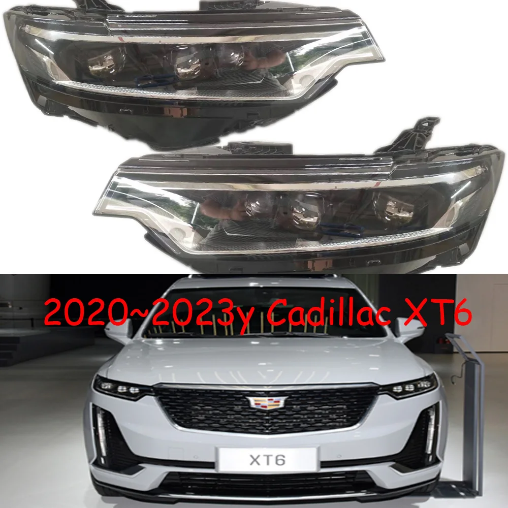 

1pcs car bumpe headlamp for Cadillac XT6 headlight all in LED 2020~2026y car accessories head lamp for Cadillac XT6 fog light