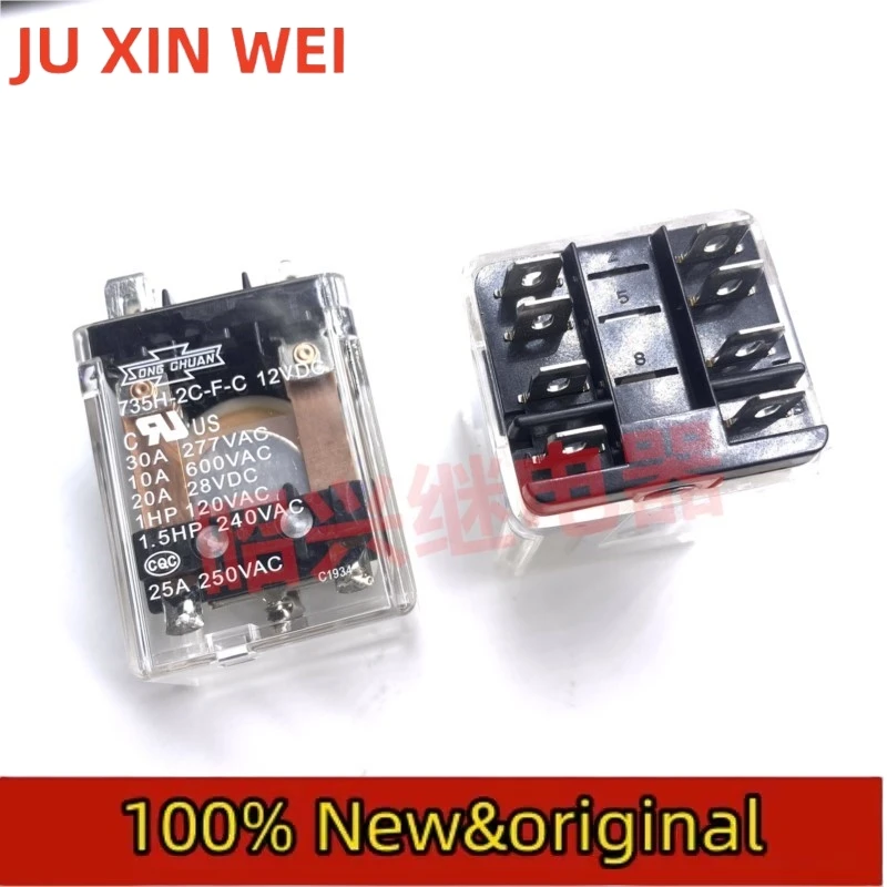 

Новое оригинальное реле Matsukawa 735H-2C-F-C 30A 12VDC высокой мощности.