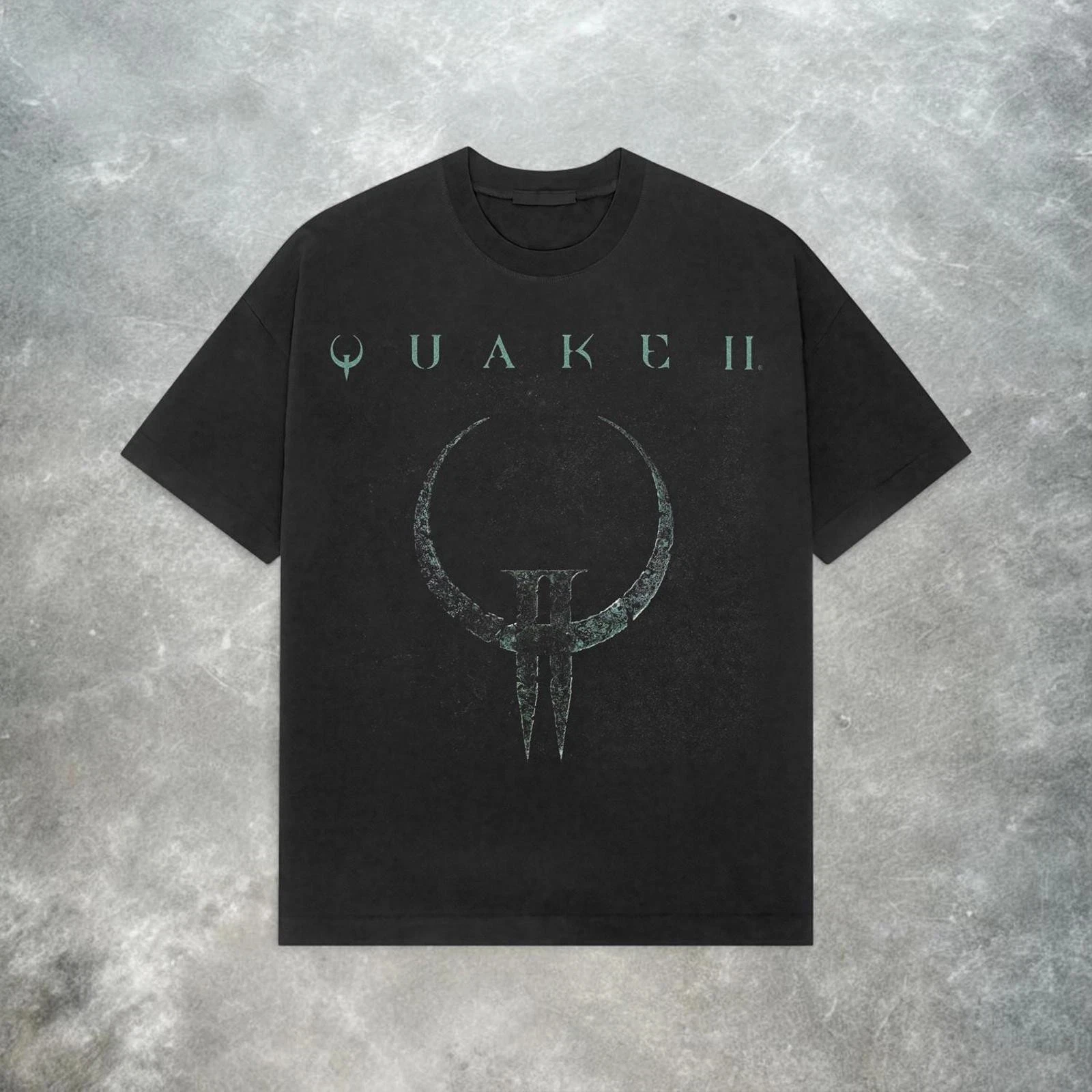 Camiseta Quake 2 Retro Y2K para hombre y mujer, camiseta American Street Wear, Top holgado con cuello redondo a la moda de primavera y verano