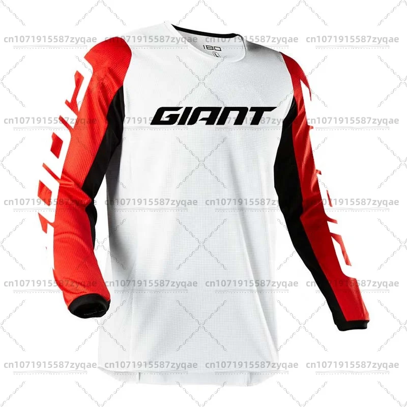 Giant Mountain Bike Jersey MTB Enduro off Road Shirt Downhill Sportswear Motorcycle T-shirt Long Sleeve Riding T-shirt - Image 4