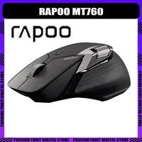 Rapoo Mt760 Wireless Mouse 2.4G Tri Mode 4000 Dpi Long Endurance Lightweight Gaming Mouse Customized Pc Office Gamer Accessorie