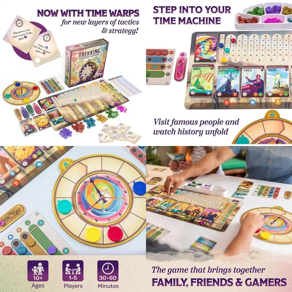 

Journey Through Time: An Engaging Family Board Game for Ages 10+ | No History Expertise Required | Perfect for Game Nights
