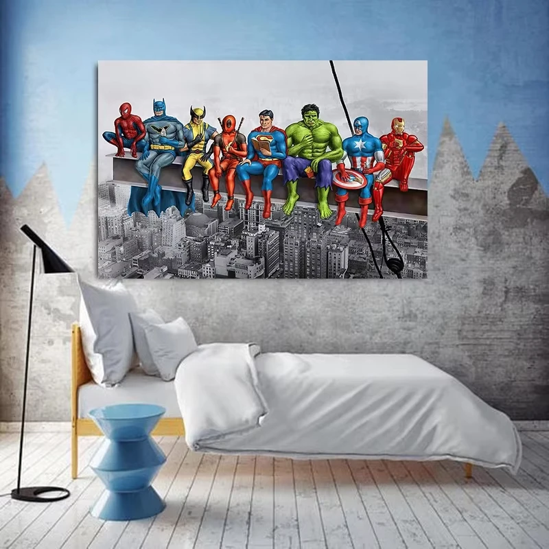 

500/1000/1200/2000 PCS Jigsaw Puzzles Marvel Avengers Challenging Family Activity Games for Gameroom Bedroom Gifts Frameless