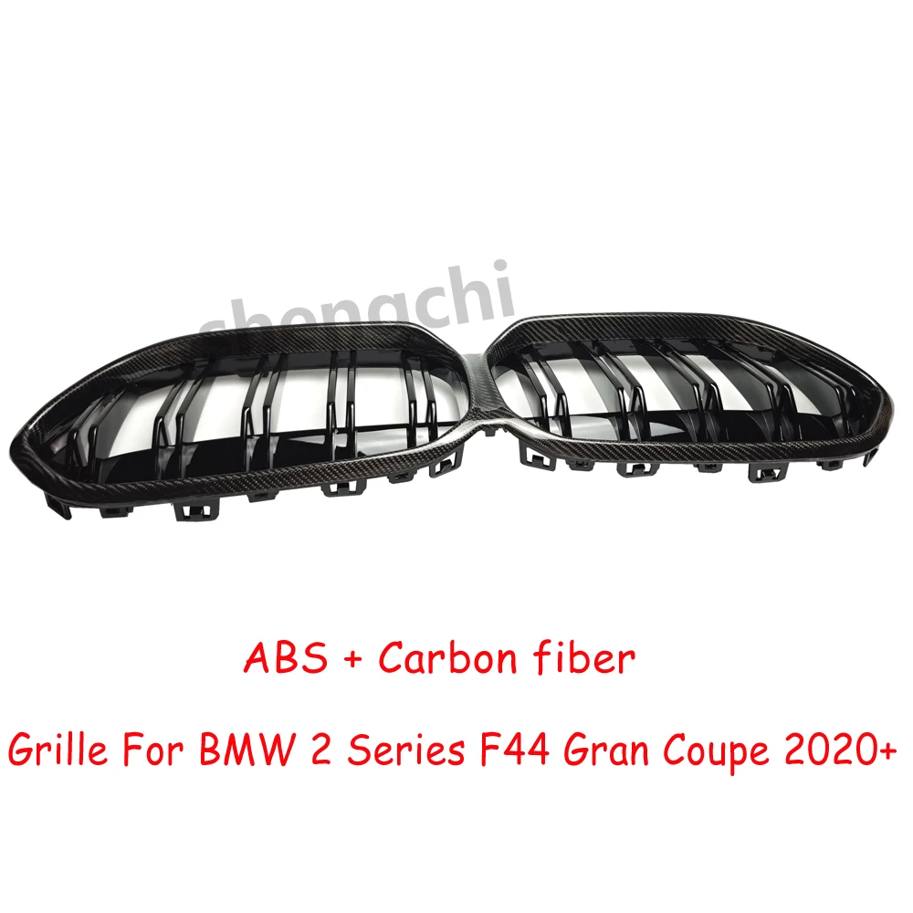 F44 ABS Real Carbon Fiber Front Bumper Grille For BMW 2 Series F44 Gran Coupe M235i 216i 218i 220i 228i Replacement Grills 2020+