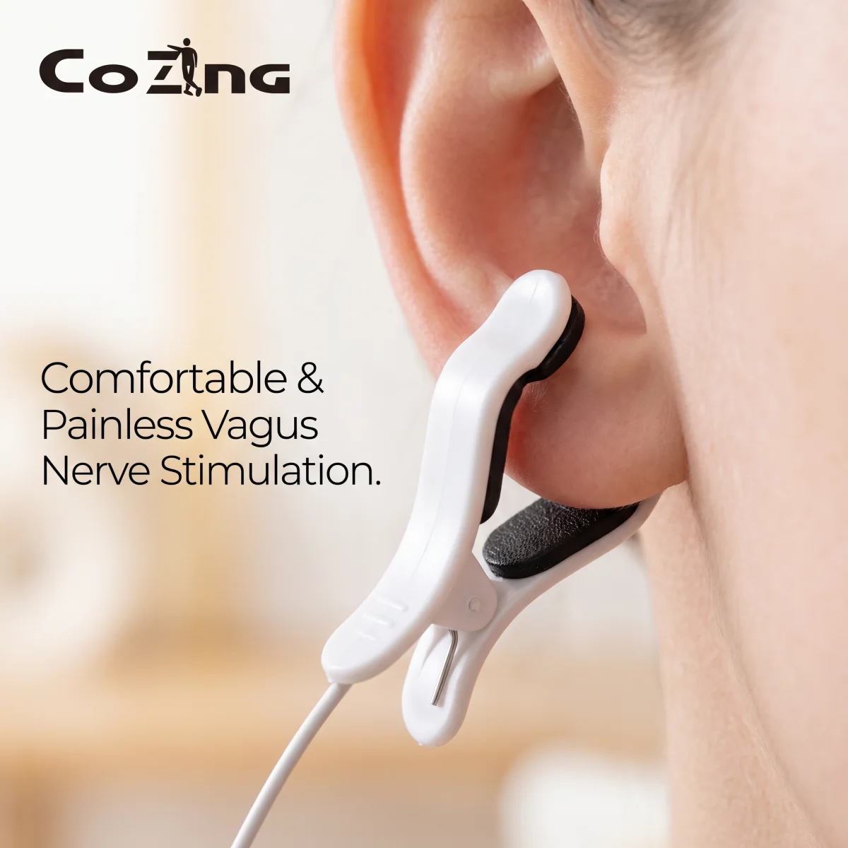 Physical Therapy Portable Sleeping-aid Device, Ear-clip Vagus Nerve Stimulator CES Insomnia Sleep Aid Depression Anxiety