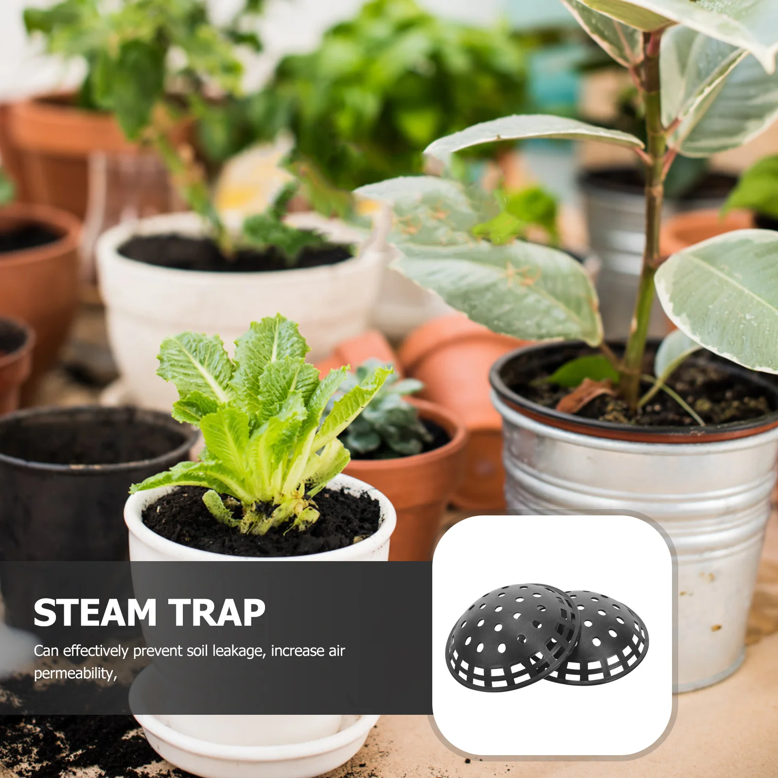 

10 шт., сетчатые подушечки с отверстиями для горшков, пластиковые дышащие дренажные коврики, нижняя подушка для садового цветочного горшка для здорового роста корней