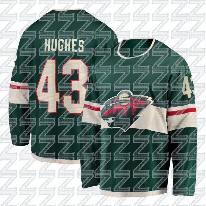Minnesota Wilderness Training Blue Ice Hockey Jacket, Hughes Fitness Sports Ice Hockey Long Sleeve, Trendy Style