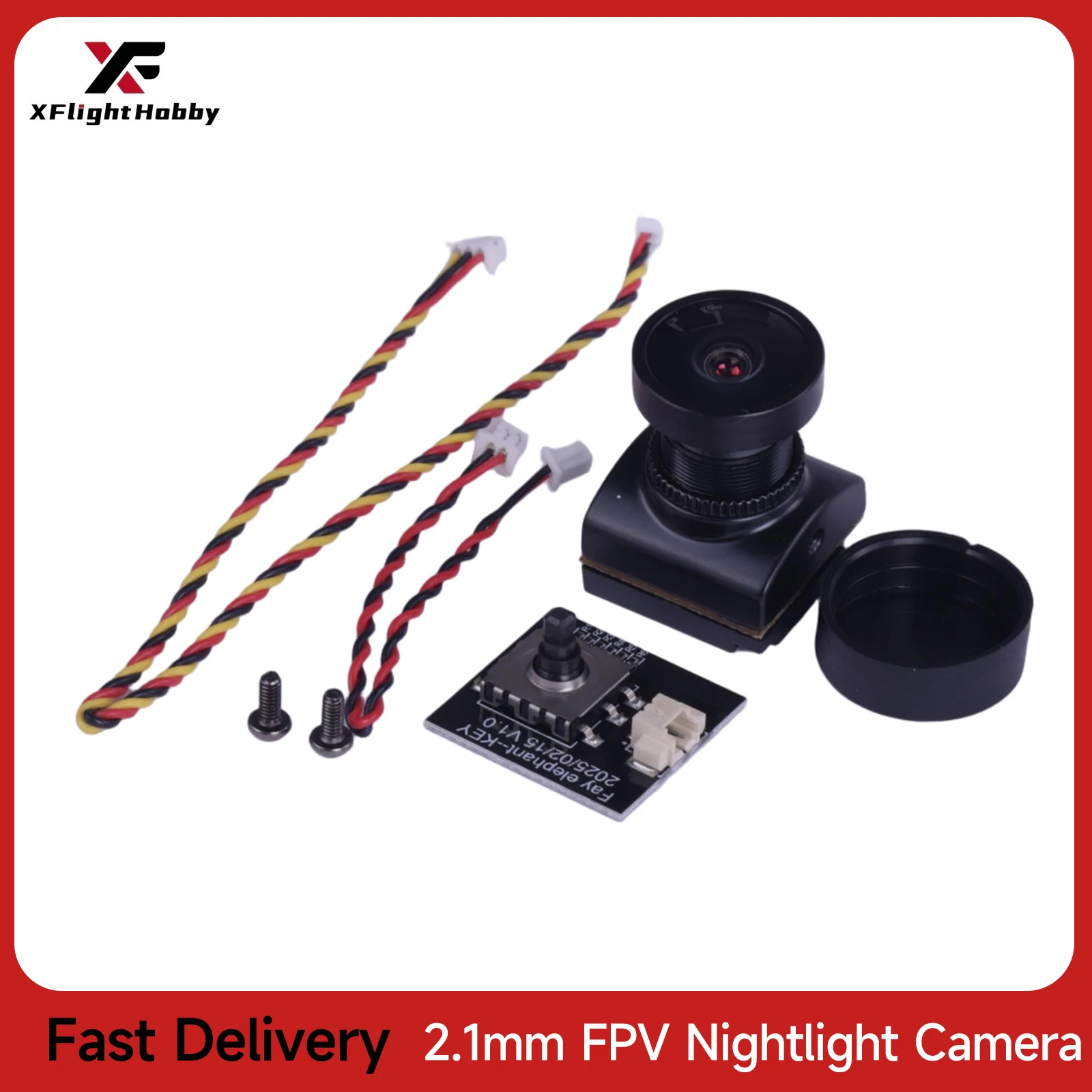 

XFlight Hobby FPV Camera 1200TVL 1/2.8 inch 2.1mm Nightlight HDR Sensor Camera 125°NTSC PAL 16:9 Switchable for FPV Drone Racing