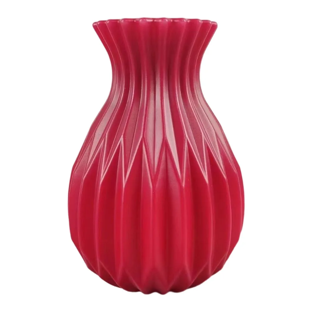 

11*11*17CM Colorful Plastic Vases Compact Size Leak-proof Construction Shatter-resistant Design Suitable For Small Spaces