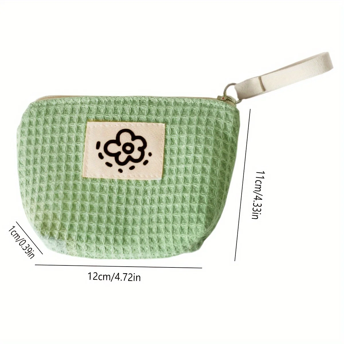 Matcha Green Mini Cute Storage Bag, Portable Sanitary Napkin Bag, Cosmetics Storage Bag, Ladies' Coin Purse