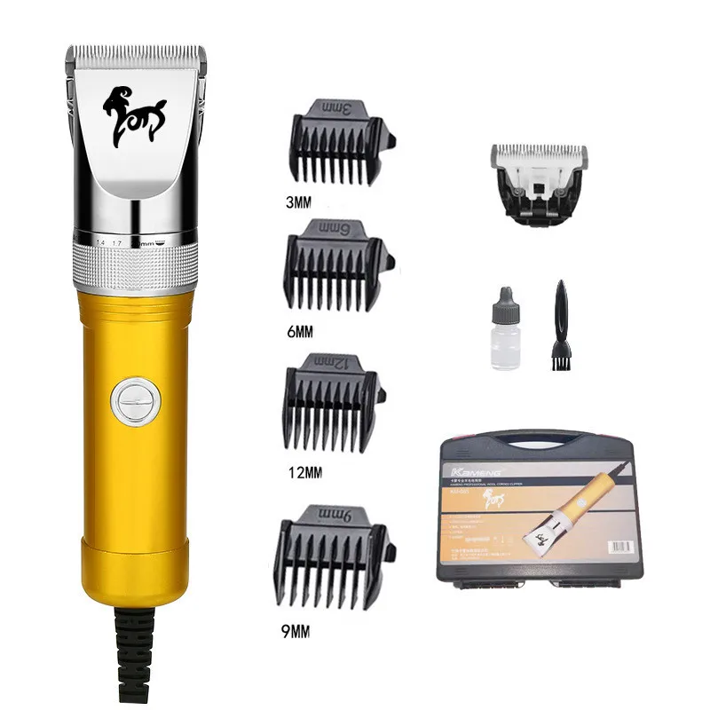 Профессиональная большая машинка для стрижки собак, сверхмощный триммер для шерсти домашних животных, ножницы для толстых пальто, бритва для овец, электрические ножницы