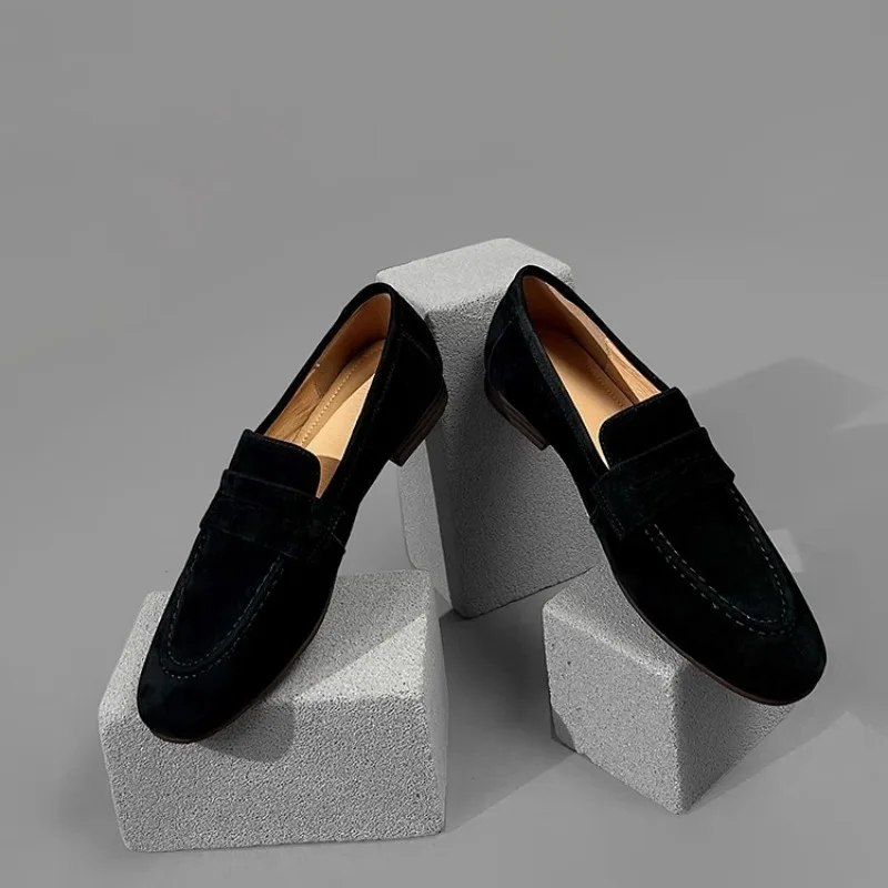 موضة الانزلاق على المتسكعون النساء جلد طبيعي عادية شقة وحيد جولة تو أوكسفورد الإناث تنفس أحذية من الجلد الشباب