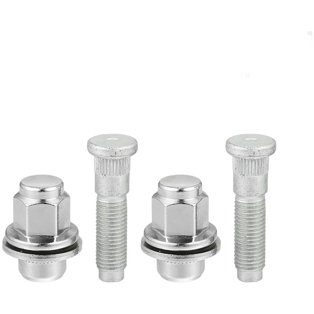 2Pcs M12-1.5 Wheel for stud Bolt Nuts Sets For Jaguar For XFR C2C35294010 C2S50885 C2C35294 Automotive Tire Screws Wear Parts