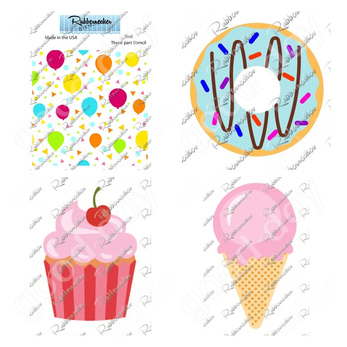 

2023 New Ice Cream Doughnuts Cutting Dies Stencil Scrapbook Diary Decoration Embossing Template Diy Greeting Card Handmade