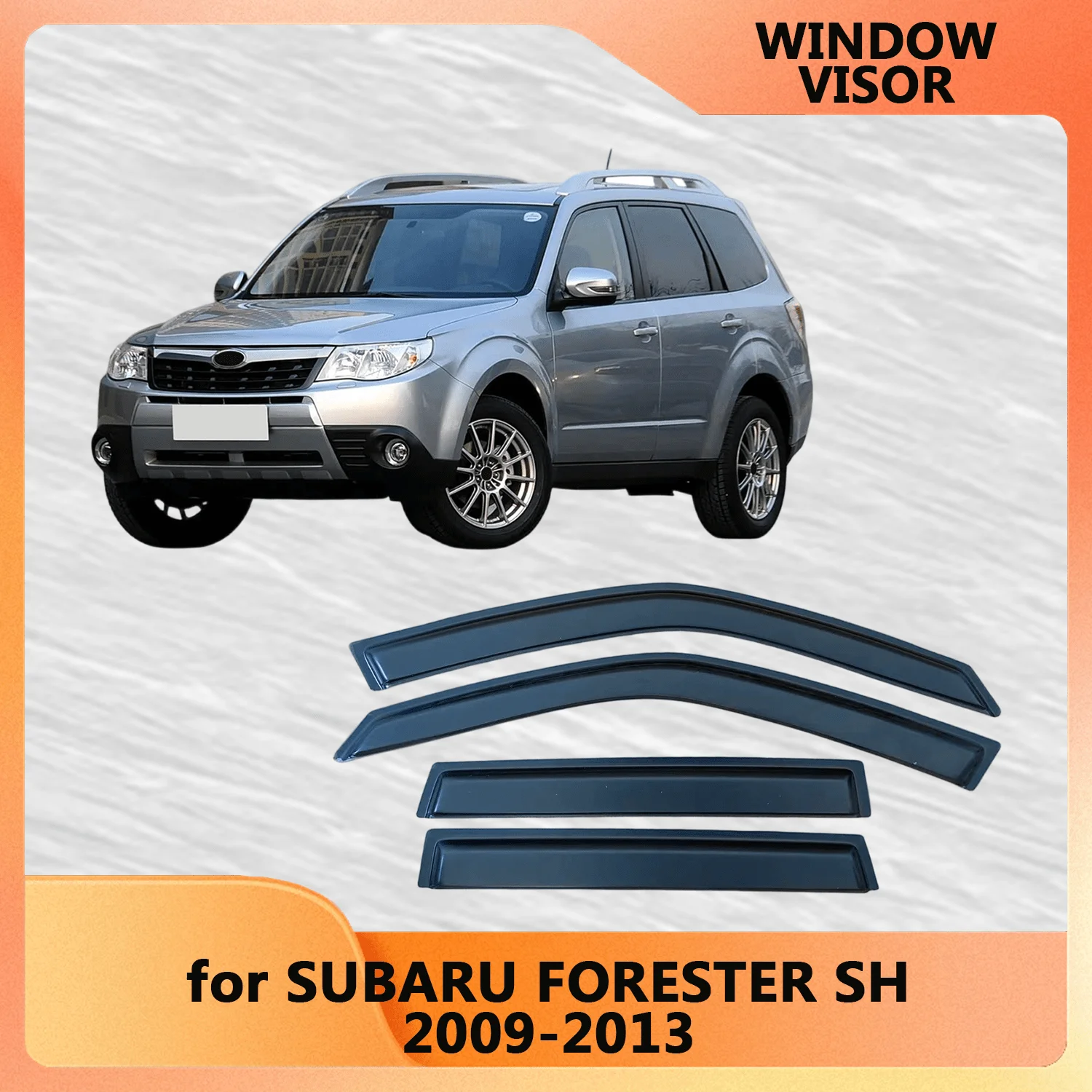 

Оконный козырек для SUBARU FORESTER SH 2009 2010 2011 2012 2013, дверной козырек с защитой от атмосферных воздействий, защита от ветра и солнца, дождевики, боковые