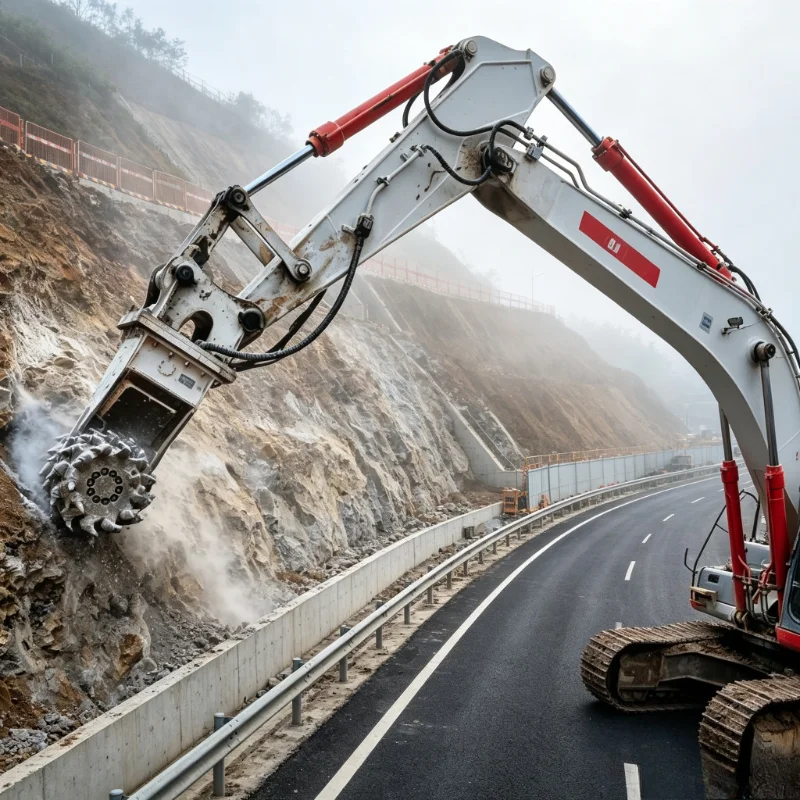 Hydraulic Drum Cutter Hydraulic Cutter Head for Excavator Concrete Rock Trenching Road Milling Attachment