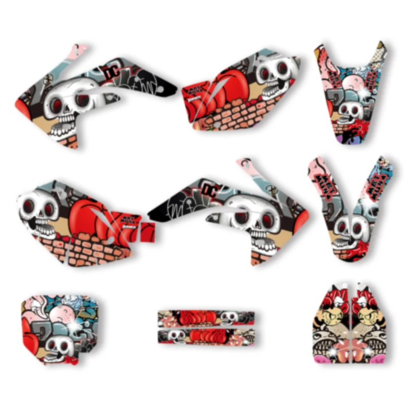 

DSMTECH Custom Team Graphics Decals Stickers Kit For Honda 2007 2008 2009 2010 2011 2012 2013 2014 2015 2016-2020 CRF150R 001