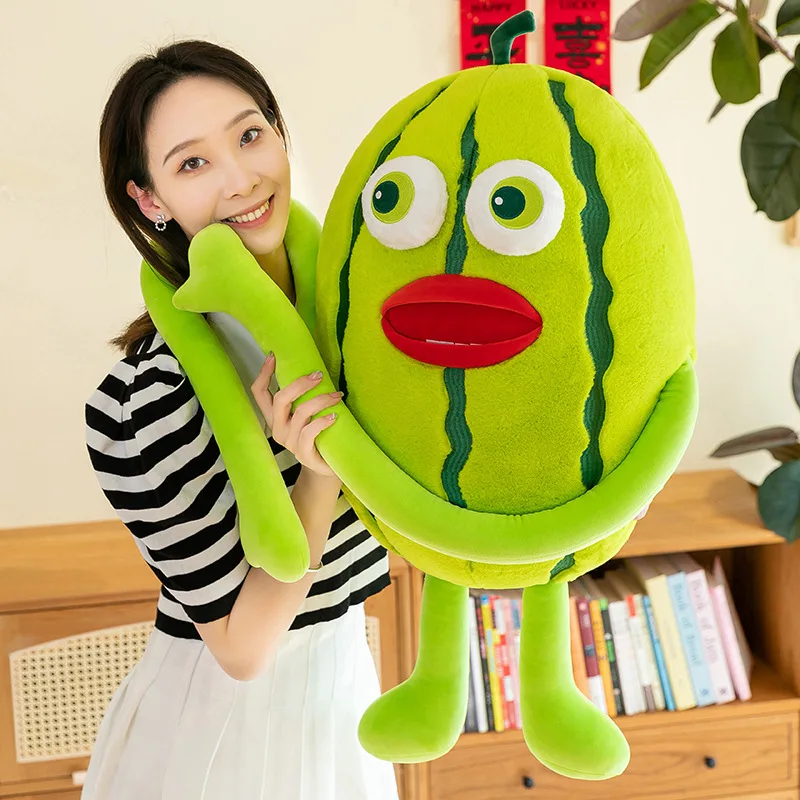 Idiot Doll Funny Ugly Cute Watermelon Doll Pillow Creative Plush Toy Activity Grab Machine Gift