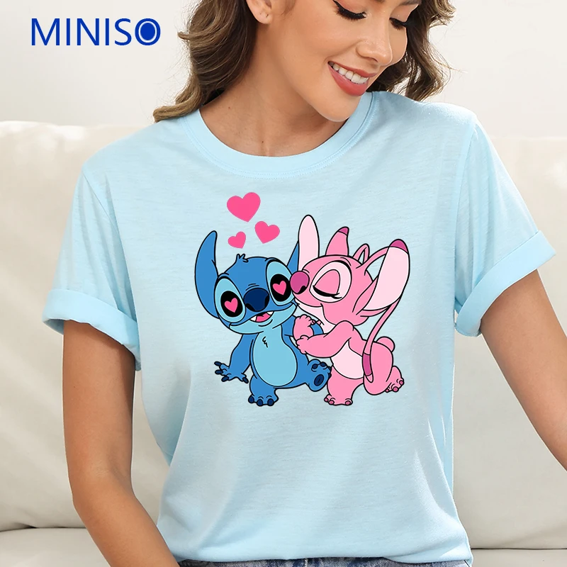 

Factory Outlet Women's Short Sleeve Top Disney Mouse Cartoon Print Women Short Sleeve T-Shirt Casual And Comfortable Clothes