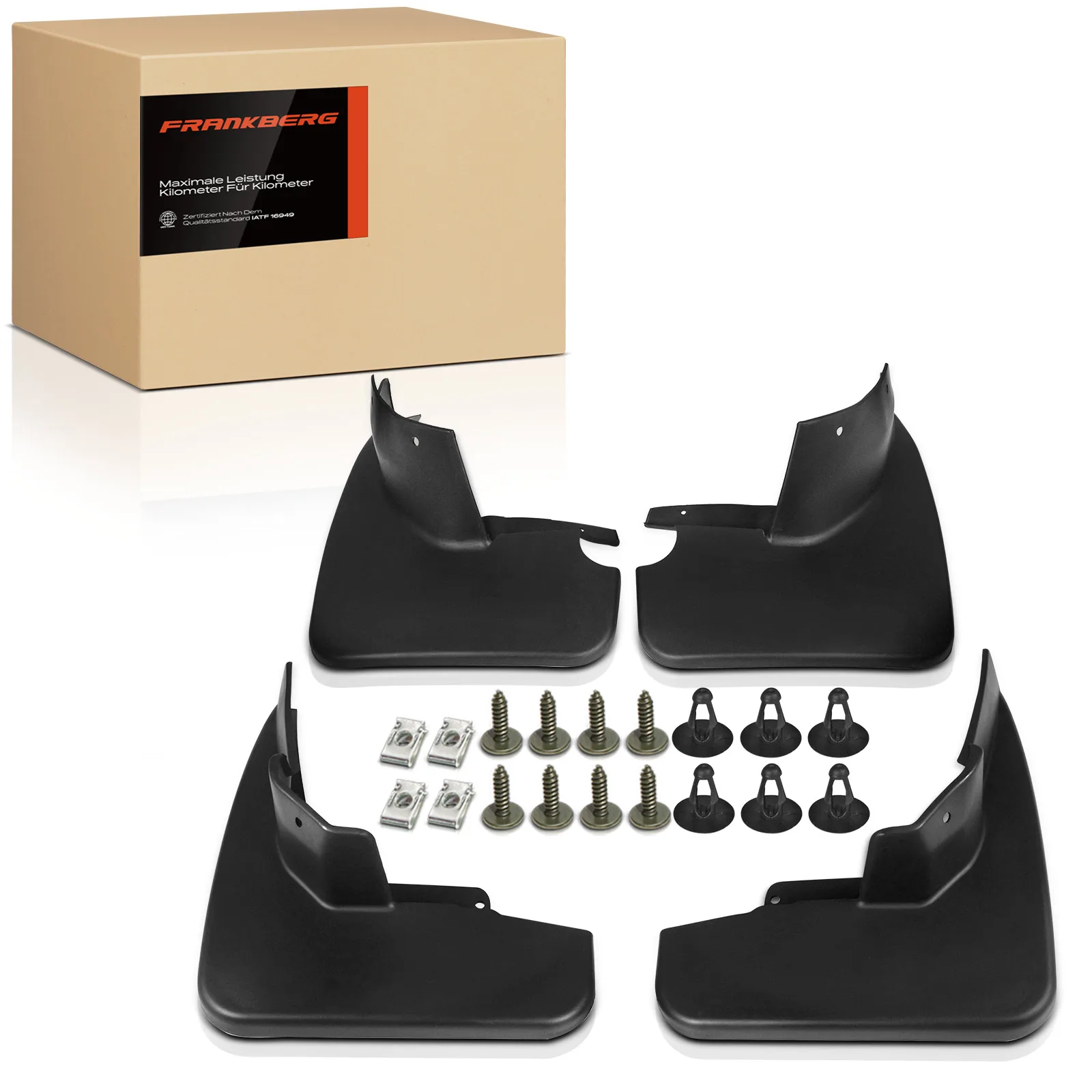 Frankberg 4x spatbeschermers voor en achter voor Mercedes-Benz M-Klasse W164 2005-2011 48601638