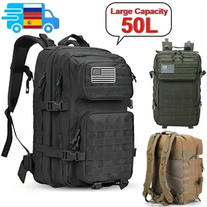 Waterproof Tactical Travel Backpack for Men, High capacity backpacks, outdoor sports, 50L multifunctional bags, 35L, 25L 10 Main Sales Backpack 50 L - №8