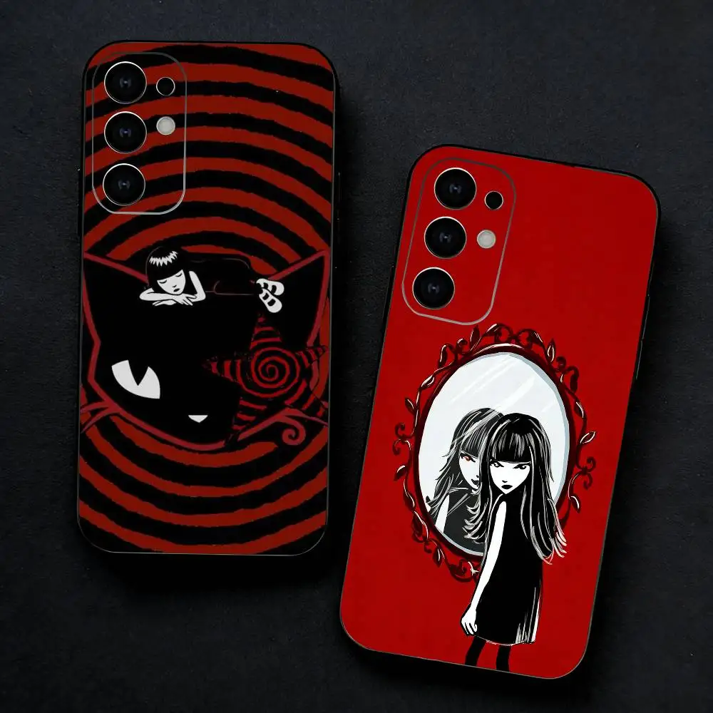 Cat E-Emily The S-Strange Phone Case For Samsung S25,S24,S21,S22,S23,S30,Ultra,S20,Plus,Fe,Note,5G Black Cover