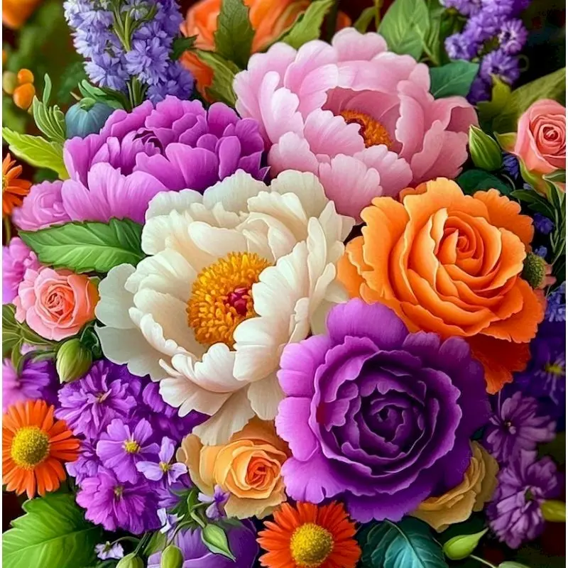 

GATYZTORY Diamond Painting Rose Full Drill Square Picture Of Rhinestone New Arrival Diamond Embroidery Flower Needlework Wall Ar