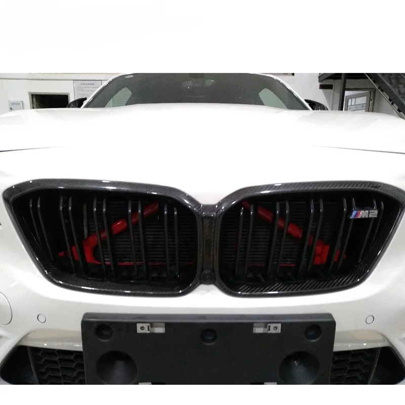 High Performance Real Dry Carbon Fiber Grille Frame For BMW F87 M2/M2C Competition Style