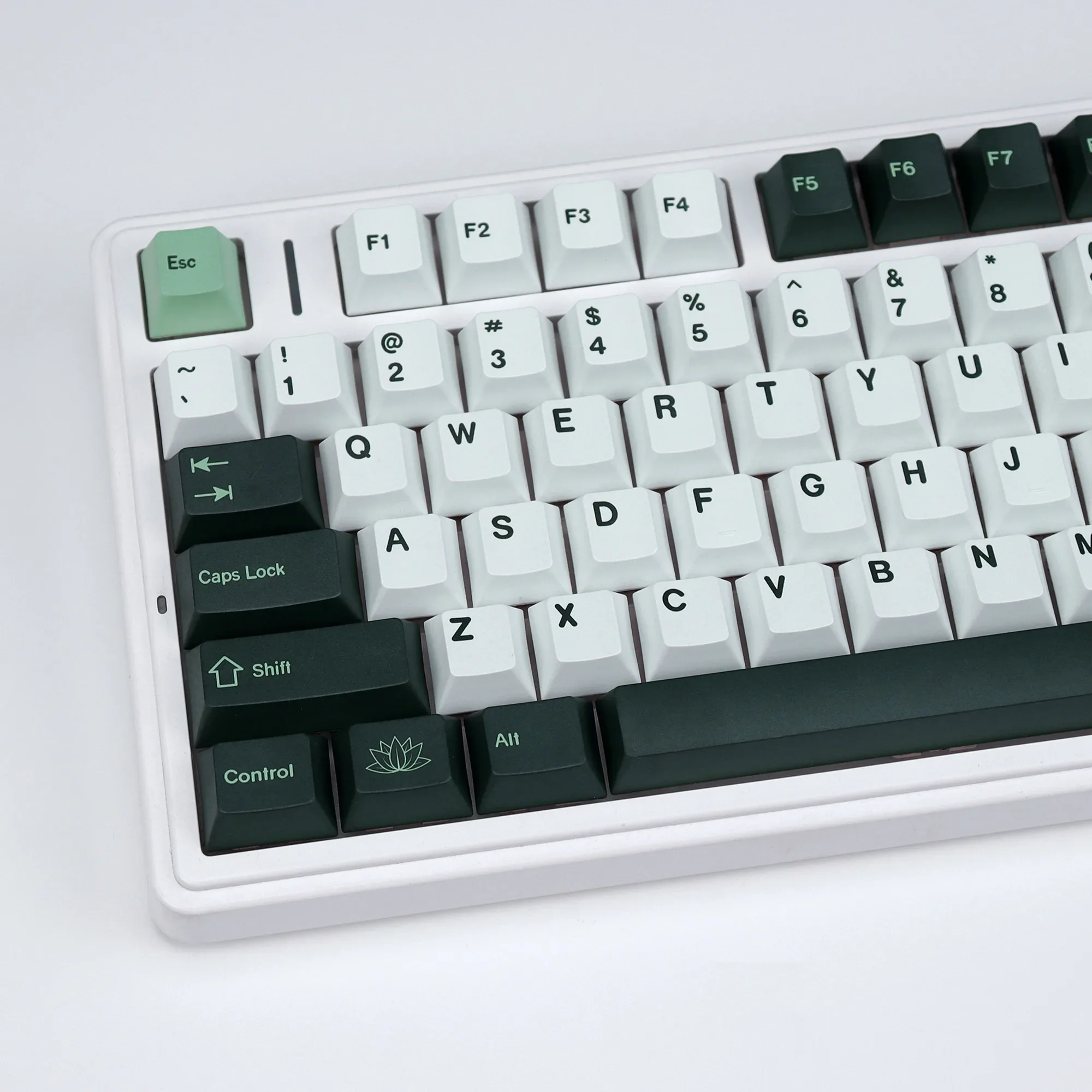 KBDiy GMK Botanical Keycaps Retro PBT Cherry Profile Alice ISO Keycap For aula F87 Pro Mechanical Keyboard Gaming Split Space 7U