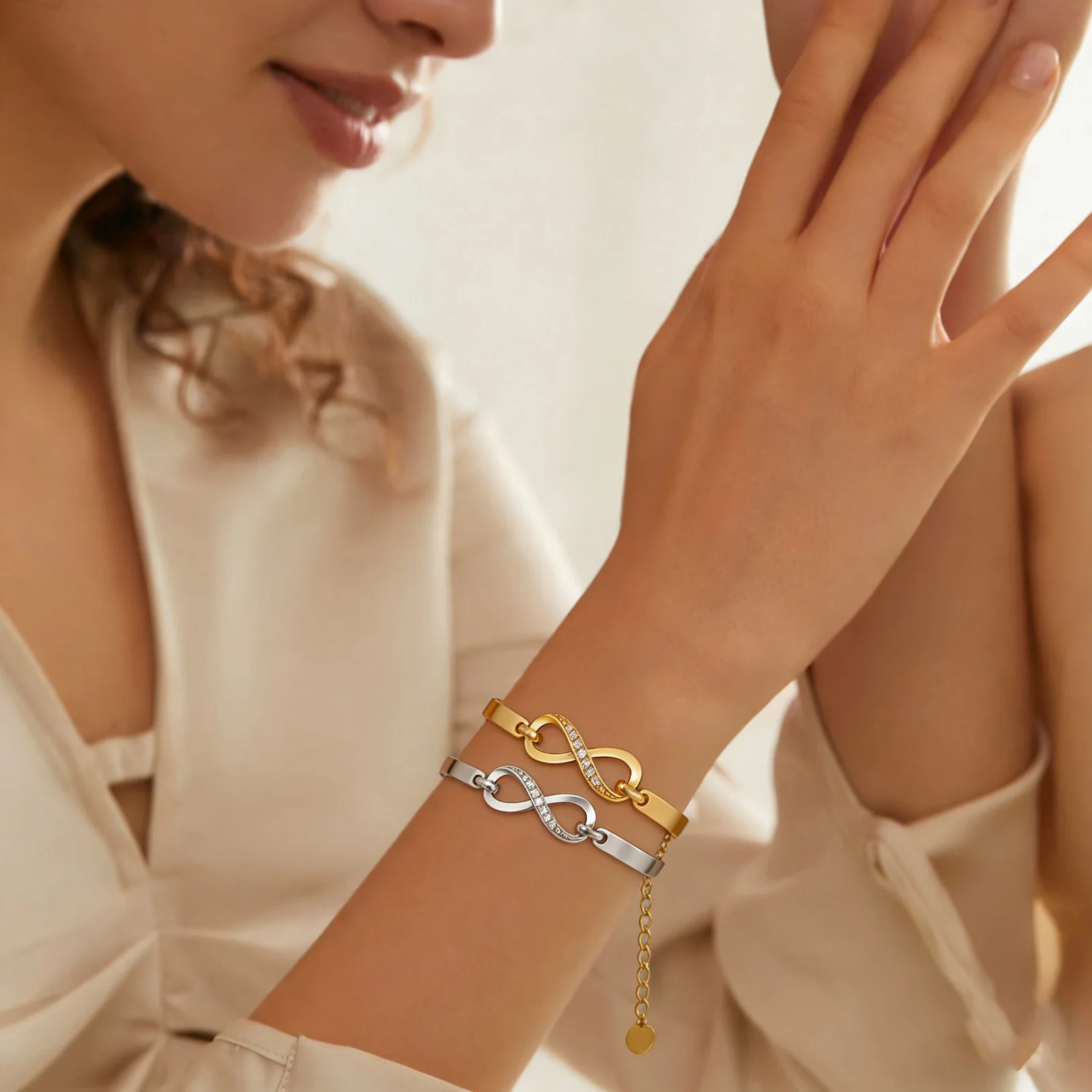 إنفينيتي رمز سوار تخصيص هدية للذكرى السنوية للنساء عدد 8 أساور ساحرة أساور موضة الحب الأبدي 2026 جديد #2