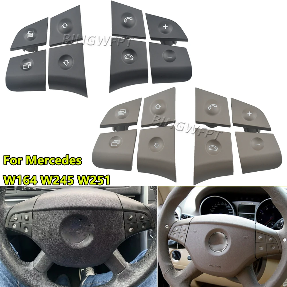 For Mercedes W164 W245 W251 Steering Wheel Switch Control Buttons Car Multi-function Switch Buttons For Benz GL ML R B Class