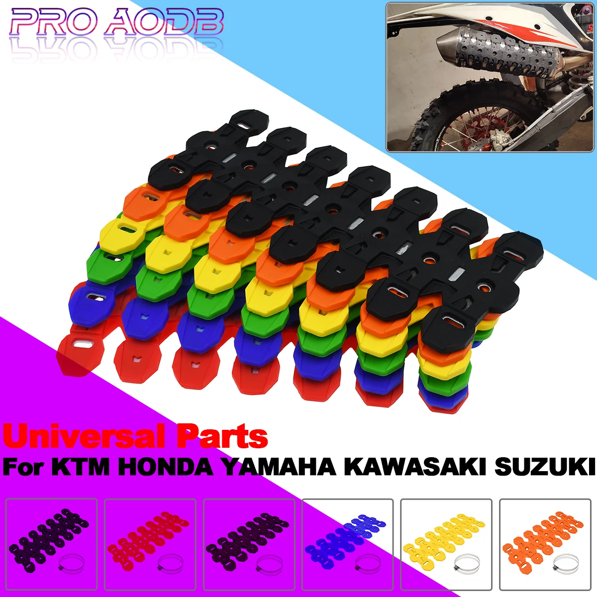 

Motocross Exhaust Heat Shield Muffler Protector Cover For KTM Husqvarna Husaberg Yamaha Suzuki Gas-Gas Beta Honda Kawasaki Atv