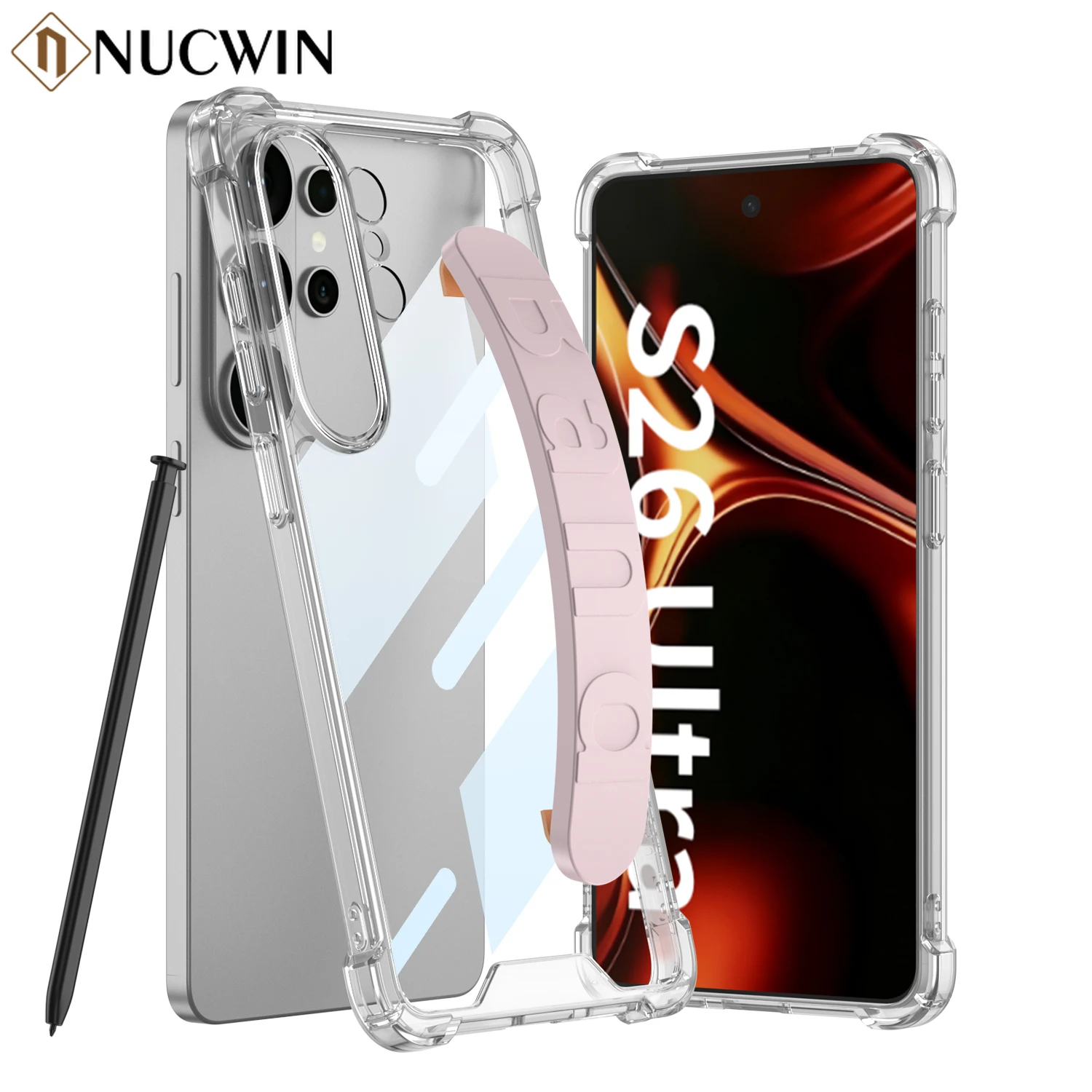Transparent Elastic Wristband Phone Case for Samsung Galaxy 