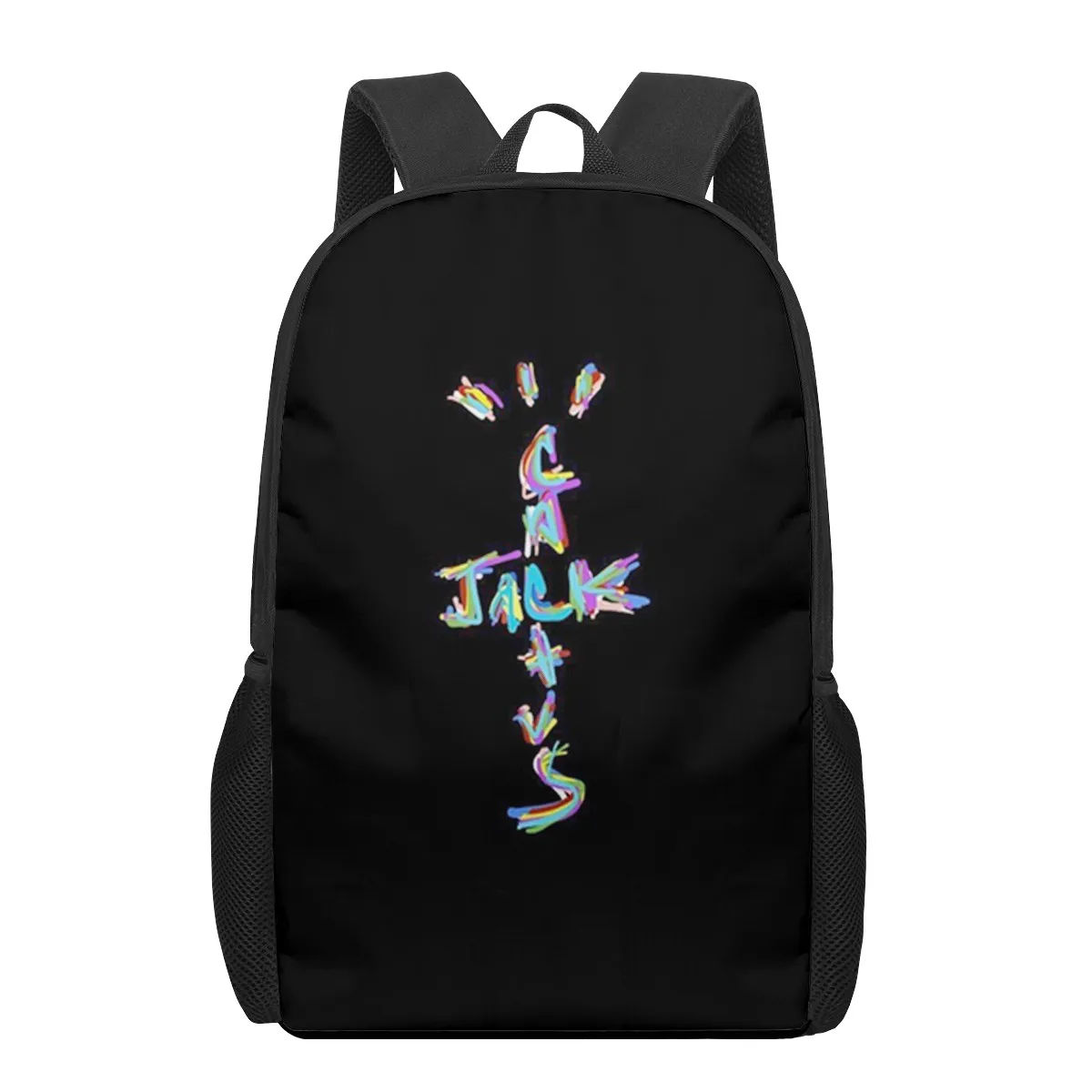 Mochilas de impressão 3D para meninas e meninos, Bolsa de livro para crianças, 3D Bookbags para júnior, estudante primário, cacto, Jack, carta, crianças