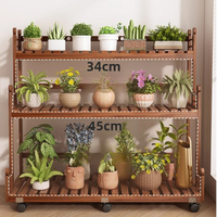 Wooden Flower Shelf Multi-layer Indoor Floor Rack Tiered Flowerpot Stand Garden Furniture Balcony Display Stand Accessories
