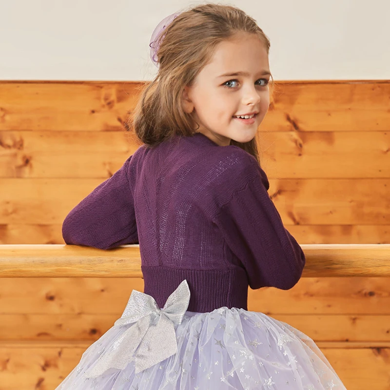 ชุดบัลเลต์เด็กผู้หญิงแบบมืออาชีพสำหรับเต้นรำ ชุดลีโอตาร์ด ยิมนาสติก กระโปรงบัลเลต์ บอดี้สูท กระโปรงถัก เสื้อสเวตเตอร์ แจ็คเก็ตอุ่น