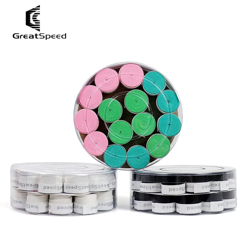 

GreatSpeed 30Pcs Tennis Overgrip, Sticky Sweat Absorbent Tennis Badminton Racket Pickleball Paddle Grip Tape