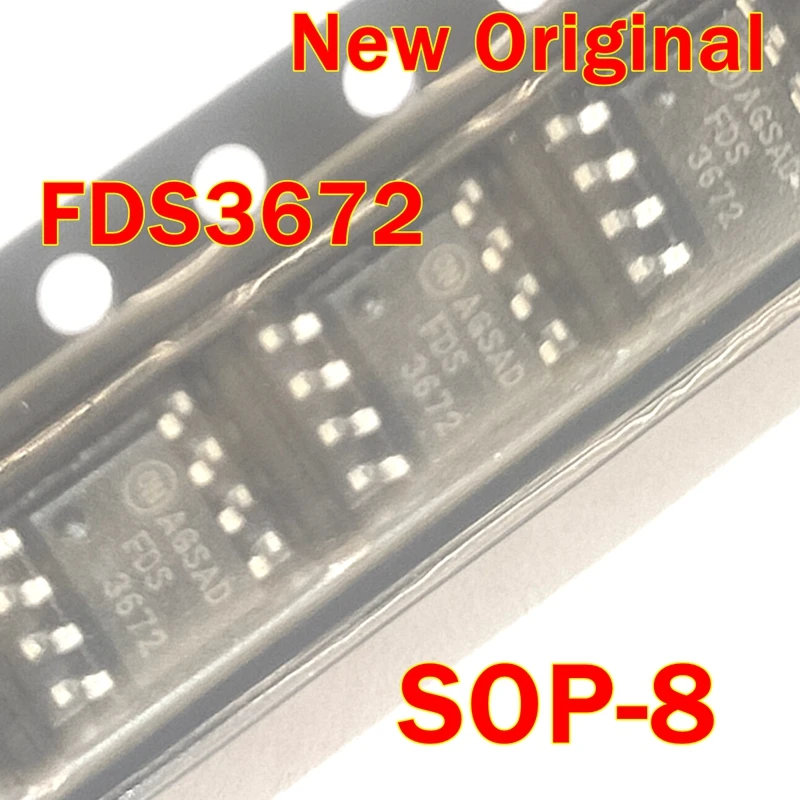 

1pcs to 100pcs FDS3672 SOP-8 New Original N-Channel PowerTrench MOSFET 100V, 7.5A