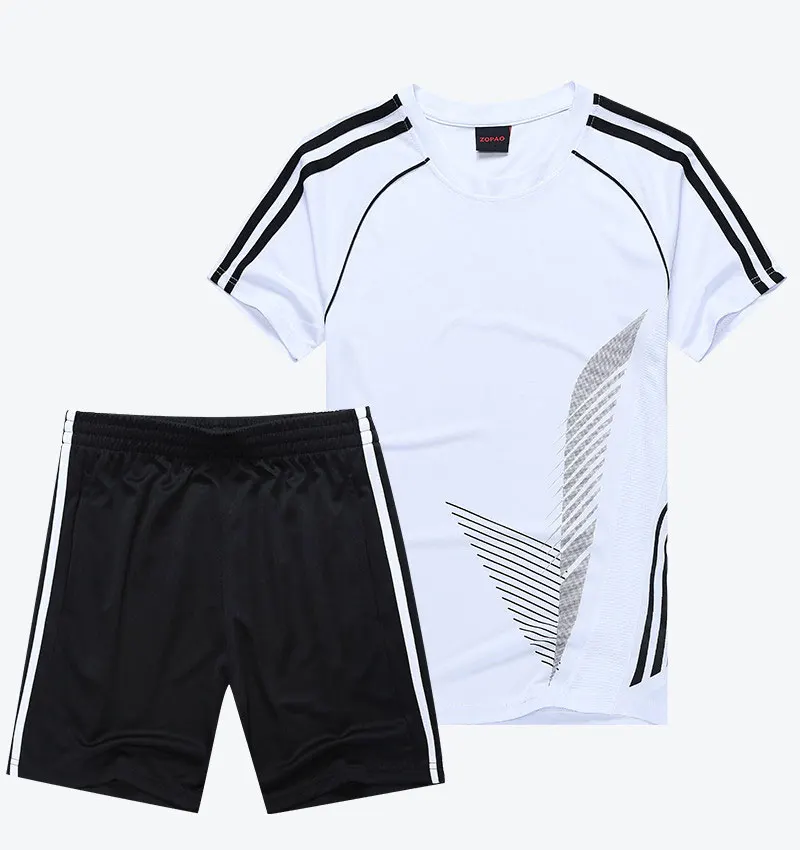 Adult Children Football Jerseys Men Boys Girls Soccer Sets Short Sleeve Kids Football Uniforms Soccer Fitness Tracksuit Suits 10