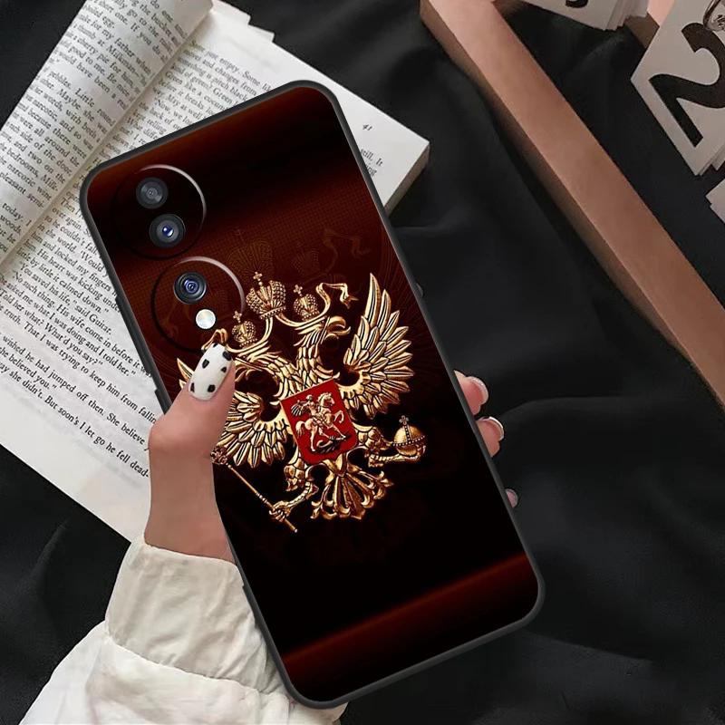 Russia Flag national emblem Case For Honor X8 X9 X7 X6 a 8X 9X X9a Cover For Honor Magic 5 Pro 10 50 70 90 Lite Coque