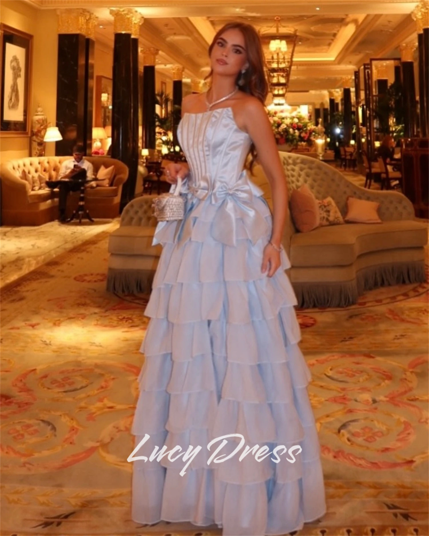 Lucy robe de Cocktail personnalisée femme robe d'été pour invité de mariage élégant Sharon robes de soirée heureuses pour les Occasions spéciales